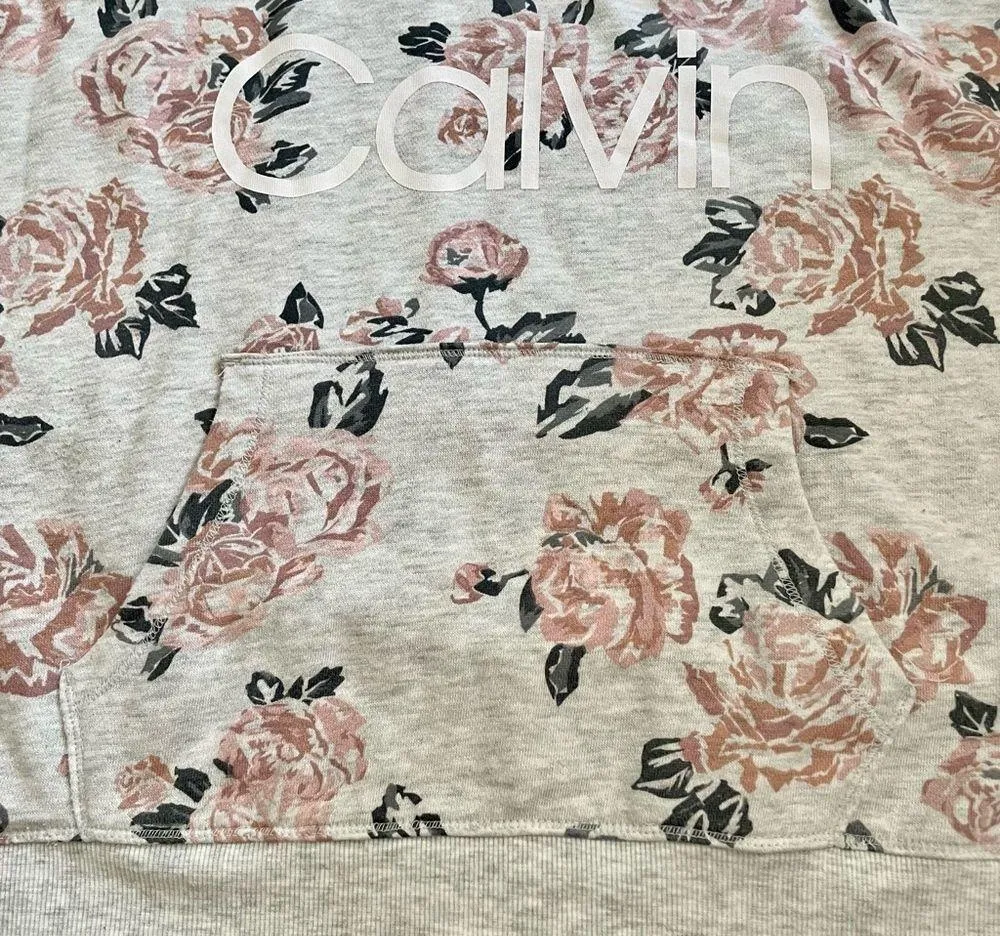 CALVIN KELIN Performance Rose print hoodie, size XL, NWOT - Image 9