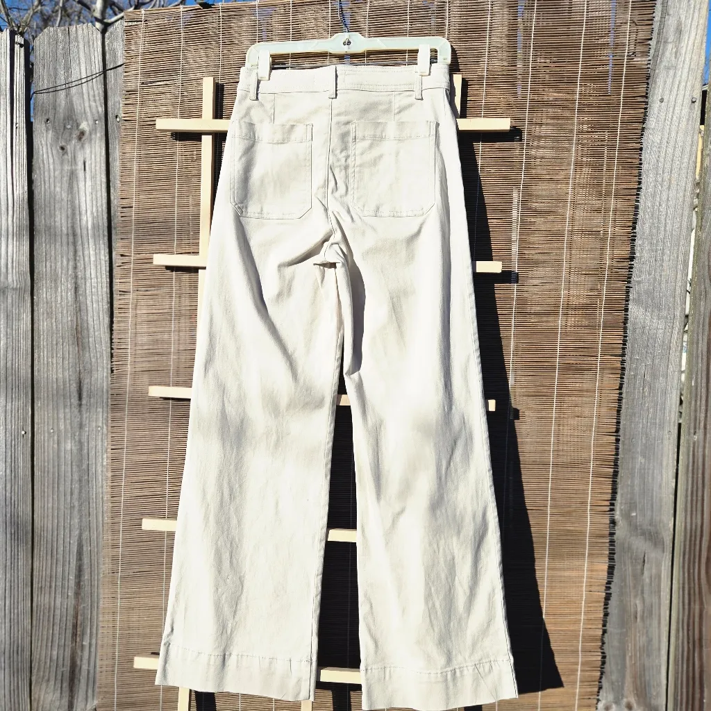 Bagatelle High Waist Wide Leg Pants | Size 6 | Color: Ecru - Image 7