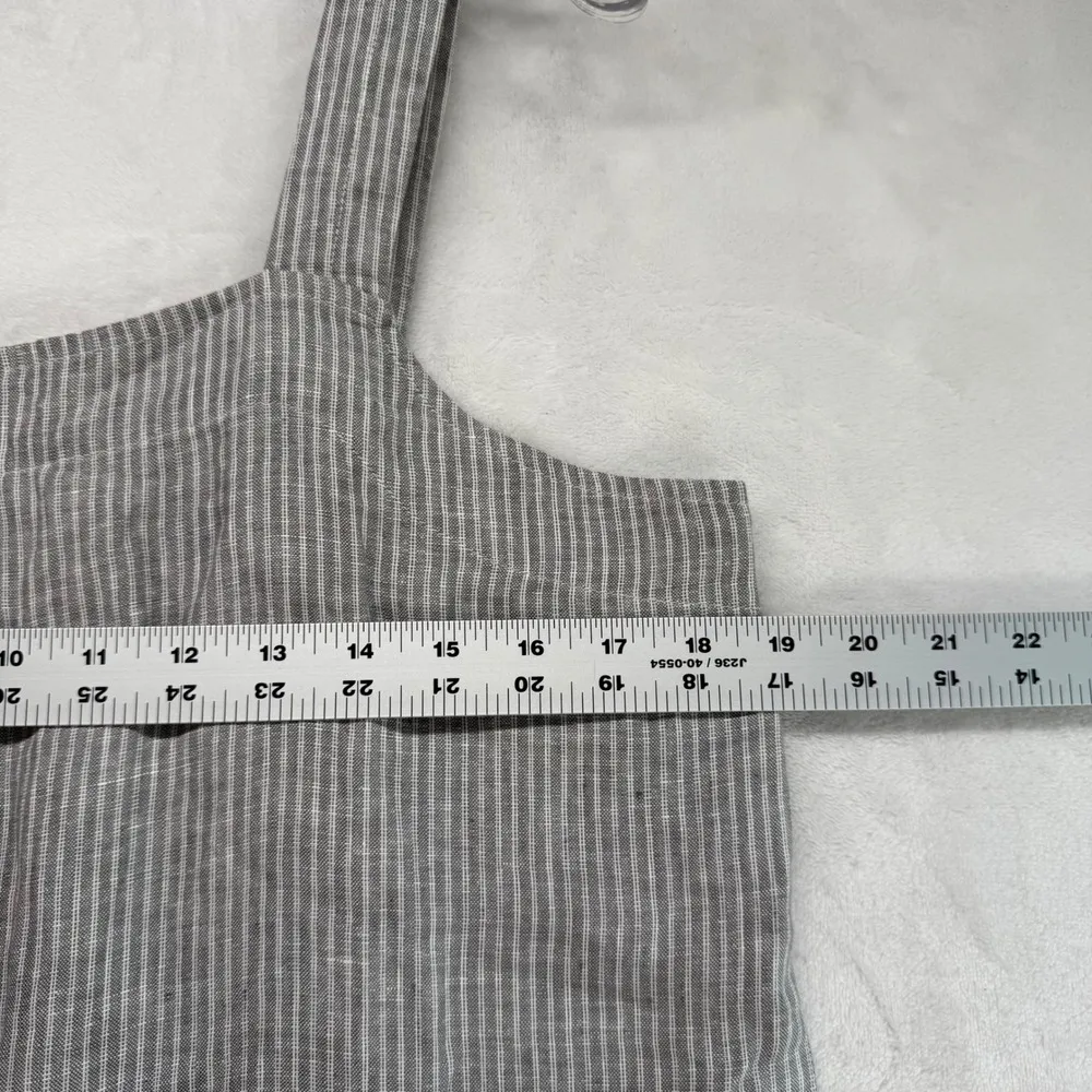 Everlane Linen Striped Jumpsuit Wide Leg Sleeveless Casual Size 10 NWOT- no belt - Image 2