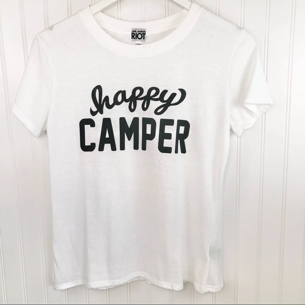 Sub Urban Riot Happy Camper Graphic T-Shirt Sz XS - Image 5