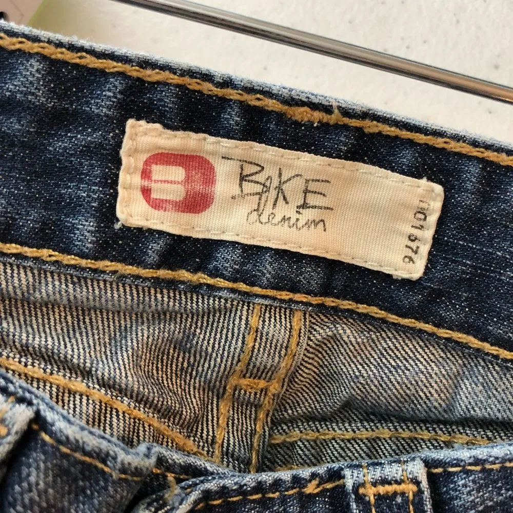 BKE Womens Jeans Star 18 Distressed Boot Cut Low Rise 24 HEMMED - Image 3