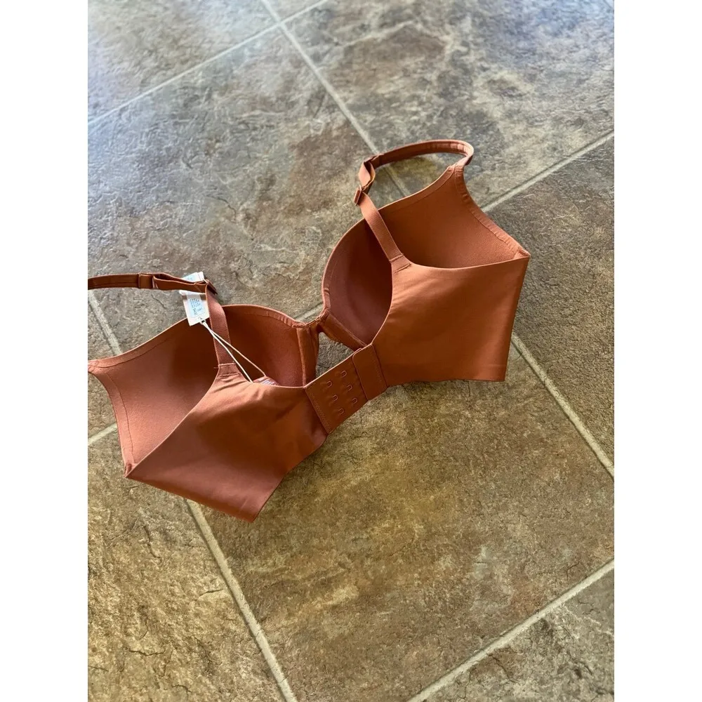 Skims Ultimate Collection Push-up Plunge Bra Size 32DD Bronze - Image 6