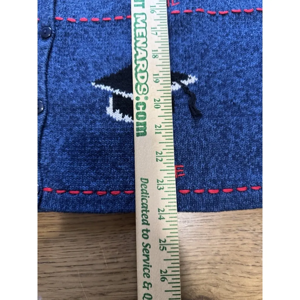 Marisa Christina Classics‎ Months of Year Sweater Size XL Cotton Blend Teacher Blue - Image 4