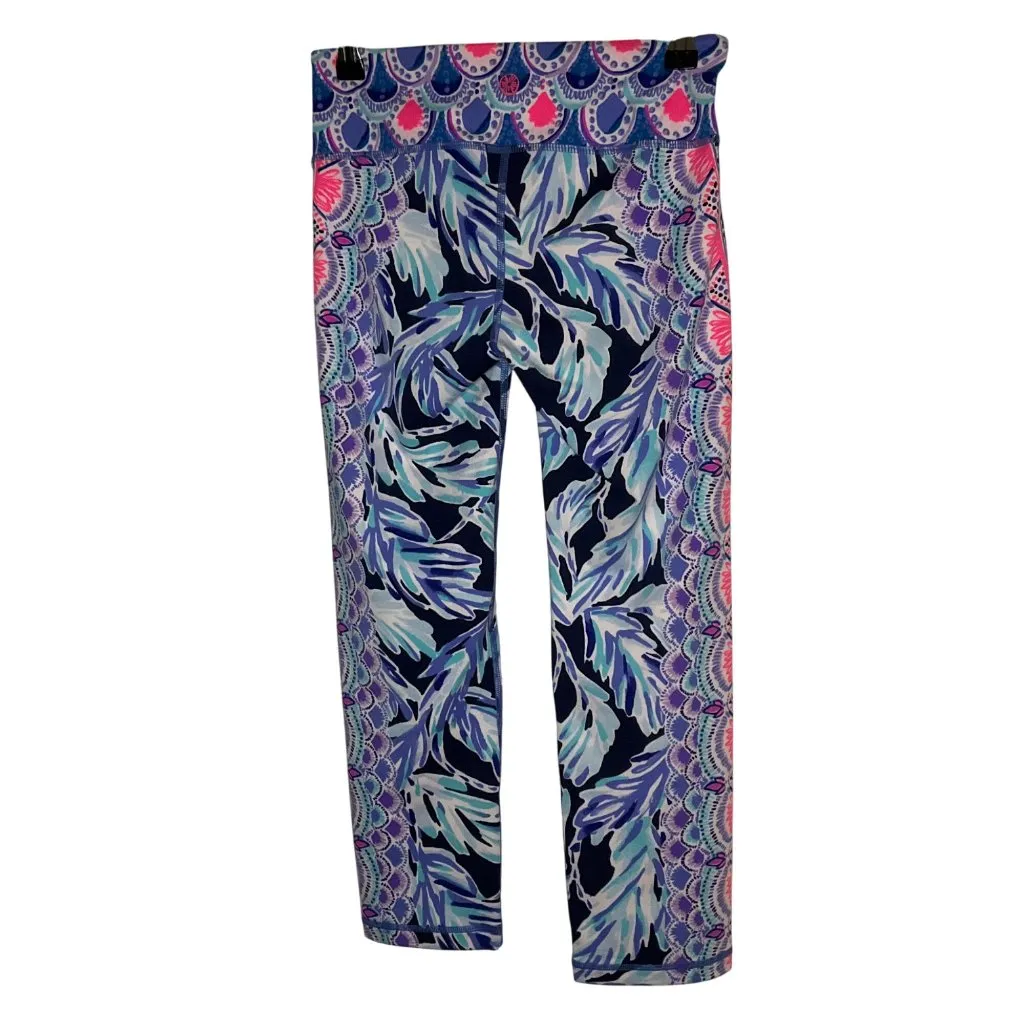 Lilly Pulitzer Luxletic Weekender Crop Leggings XS colorful UPF 50 athletic - Image 3