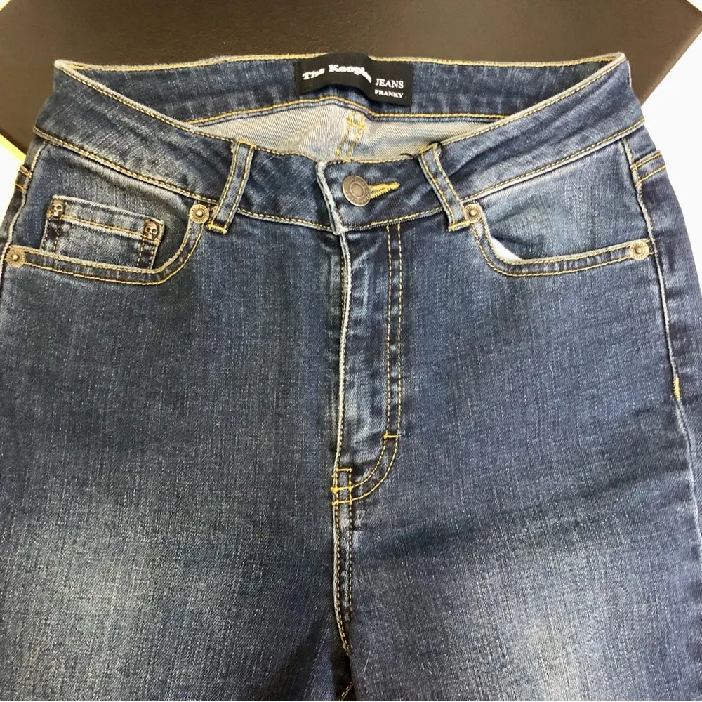 Franky High Rise Medium Wash Denim Distressed Skinny Jeans size 25 - Image 8