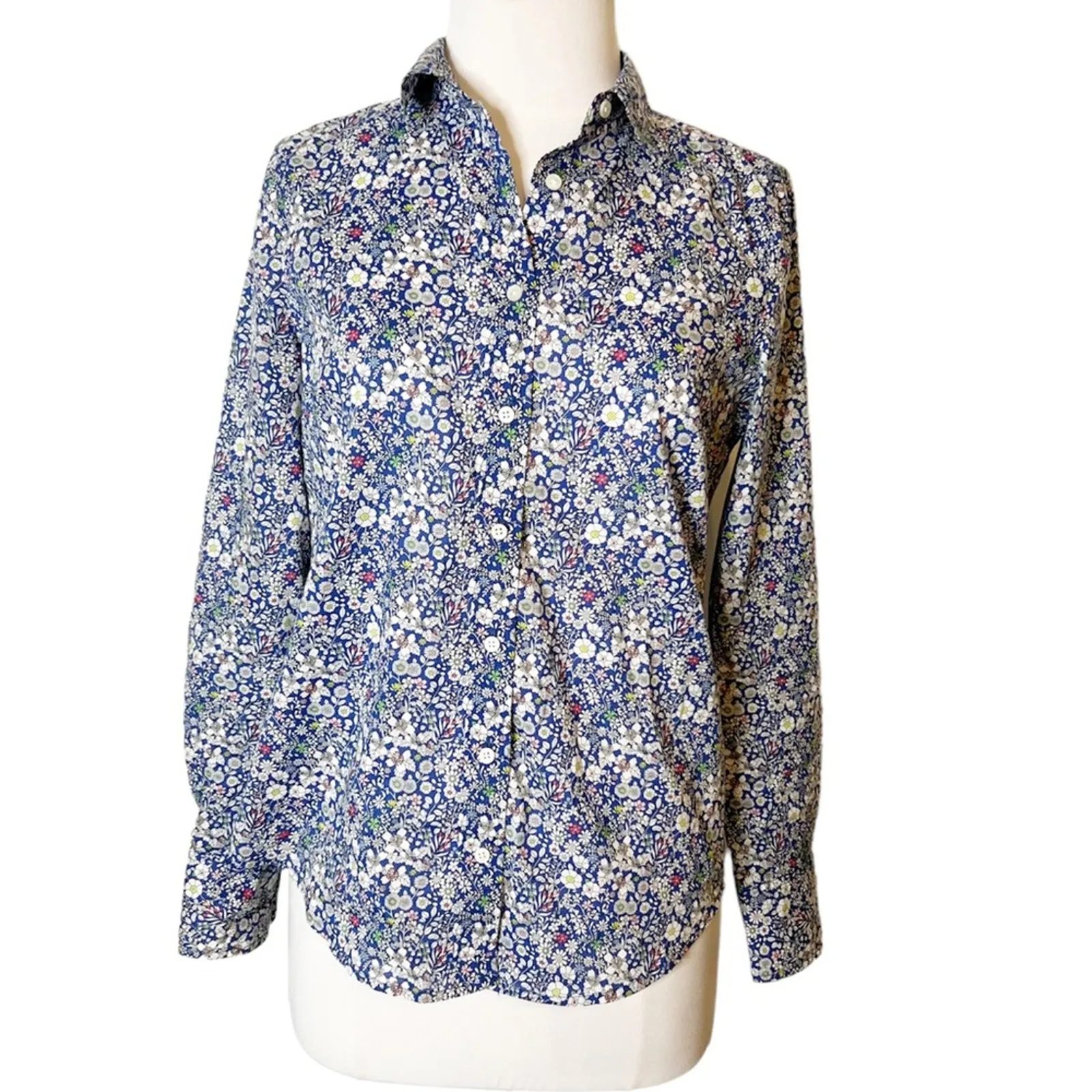 J. Crew Liberty of London Perfect Shirt Liberty June's Meadow Floral Print - Image 3