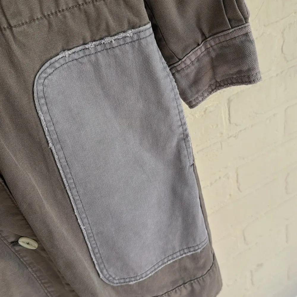 Free People jacket apollo utility patchwork shacket lilac skies we the free XS - Image 6