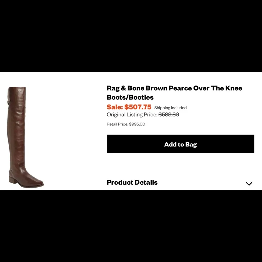 RAG AND BONE PEARCE OVER THE KNEE BOOTS - Image 16