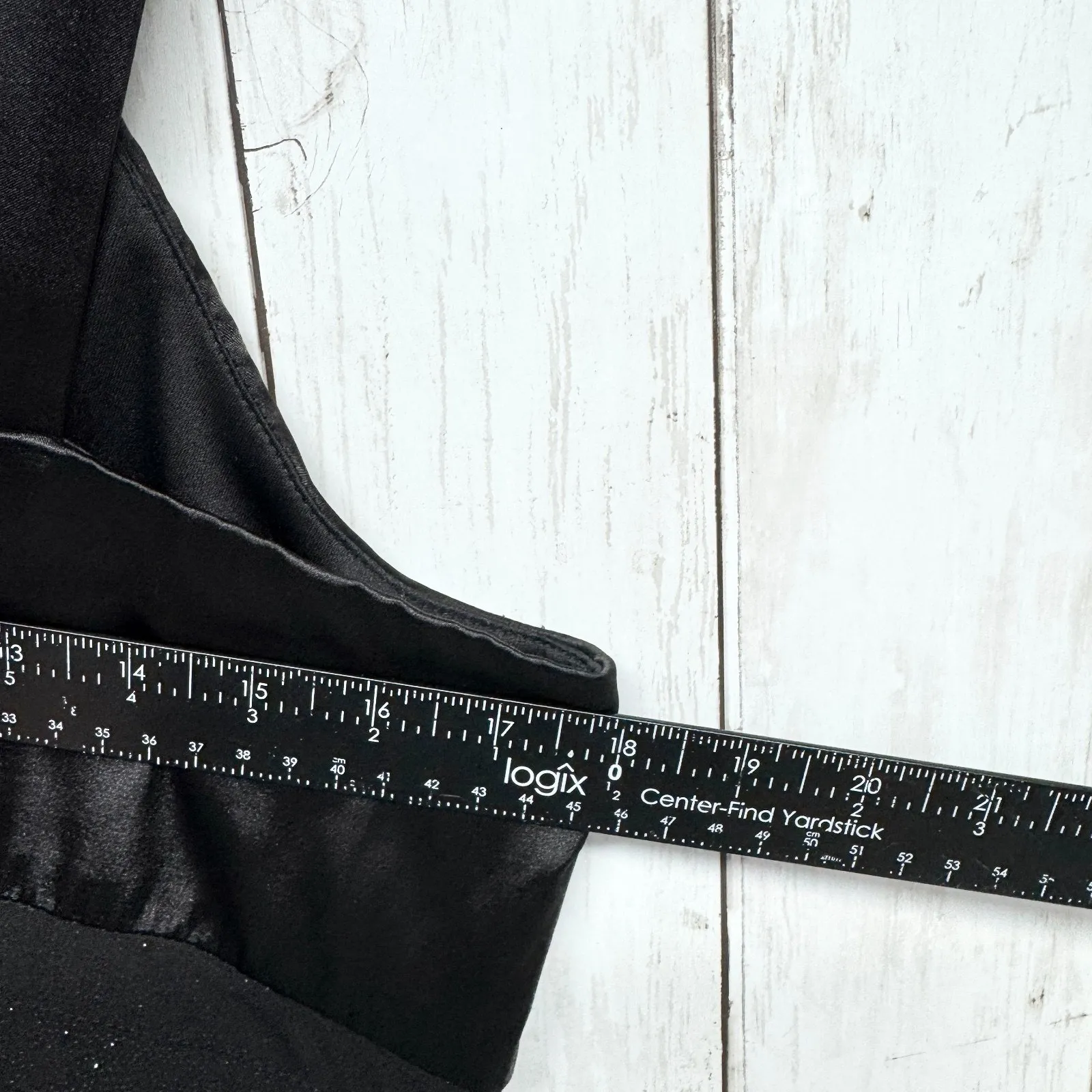 Vtg R&M Richards Dress Women Size 14W Black Mixed Media Sleeveless Tank Bodycon - Image 9