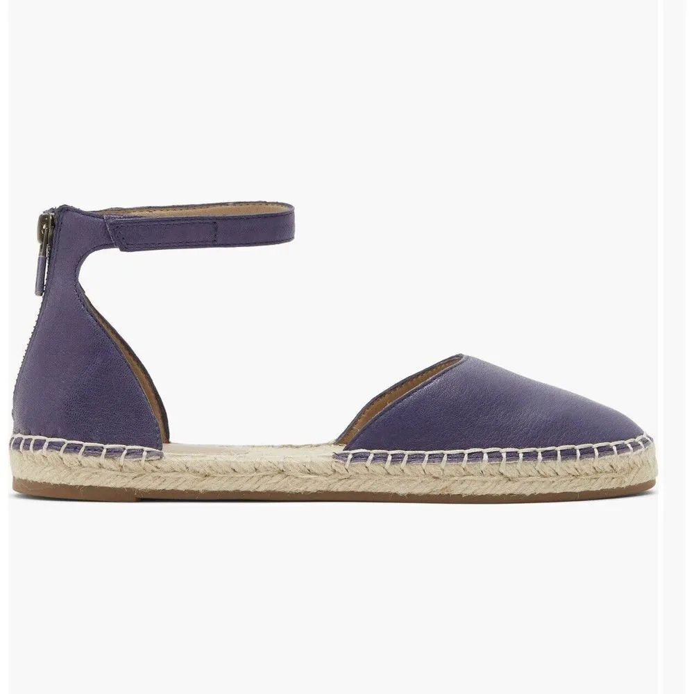 Eileen Fisher Lala Espadrille Flats Navy Size 8.5 Brand New In‎ Box - Image 4