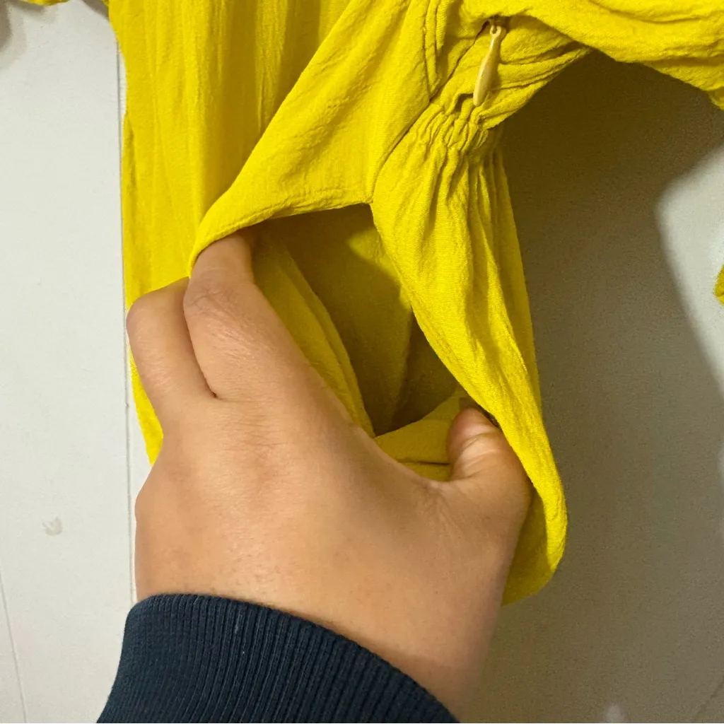 SWF Plunge Maxi Dress Citrus Chaos Yellow Size M Kimono Style, Chic Resortwear Size M - Image 13