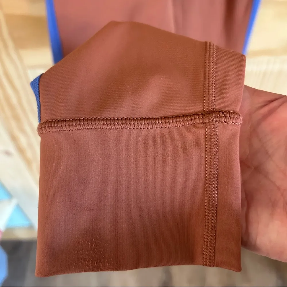 Aerie Offline Goals 7/8 Hi-Rise Peach Leggings. Size Medium. - Image 4