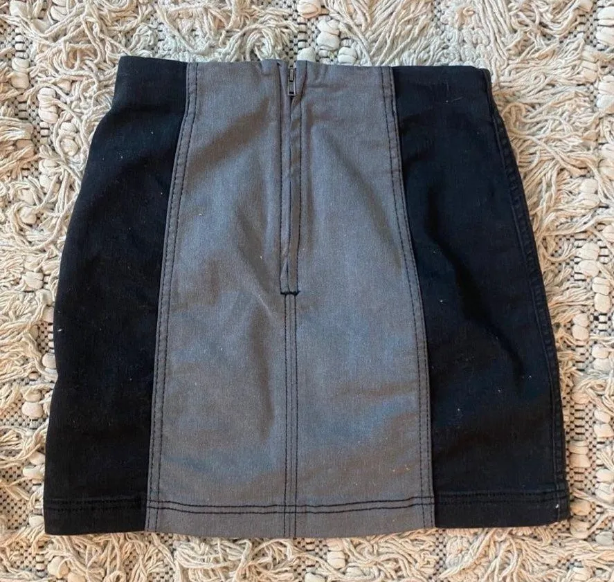 Free People black and grey skirt - Image 3