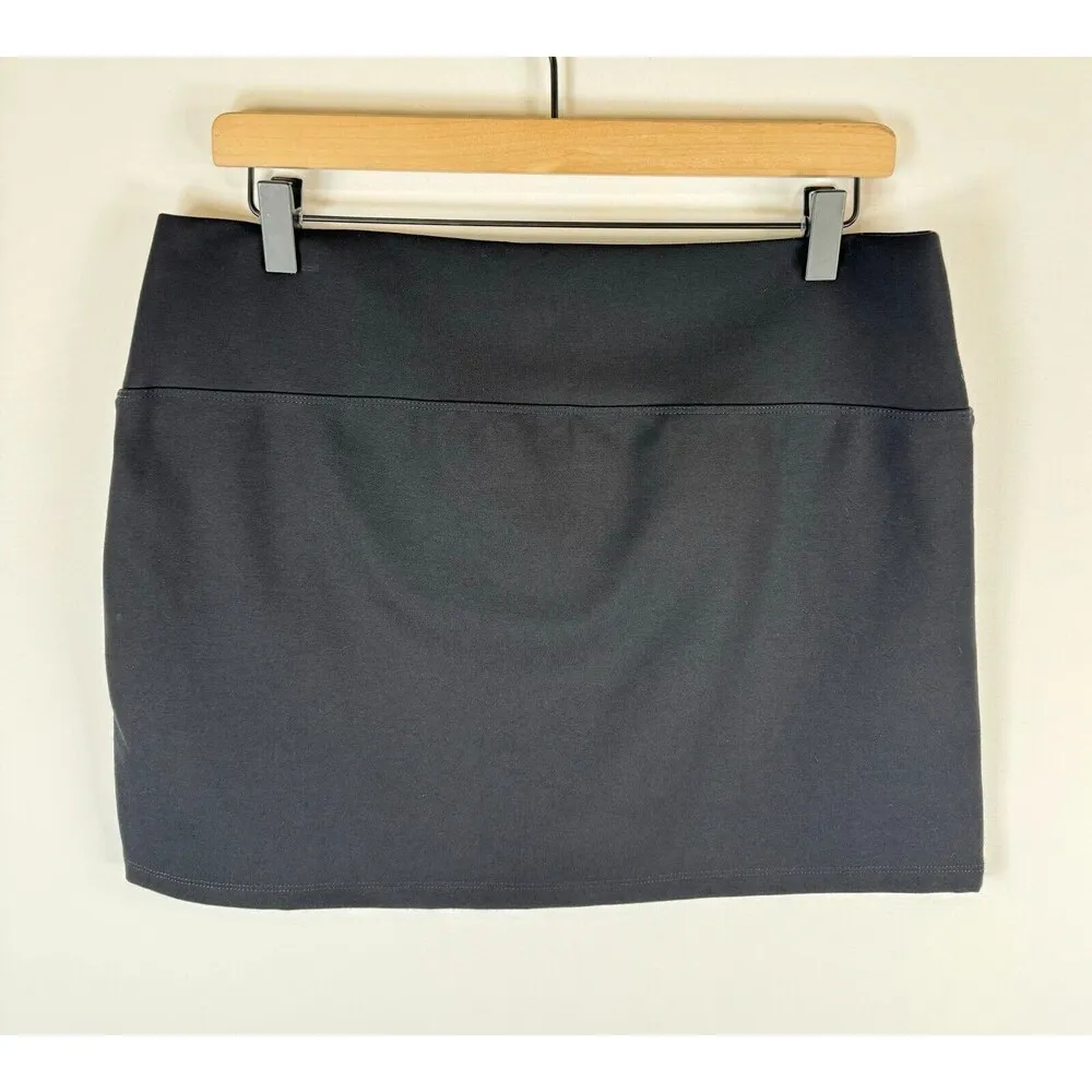 Aritzia Sunday Best Womens Skirt Black Micro Mini Hipster Fitted Stretch Large - Image 3
