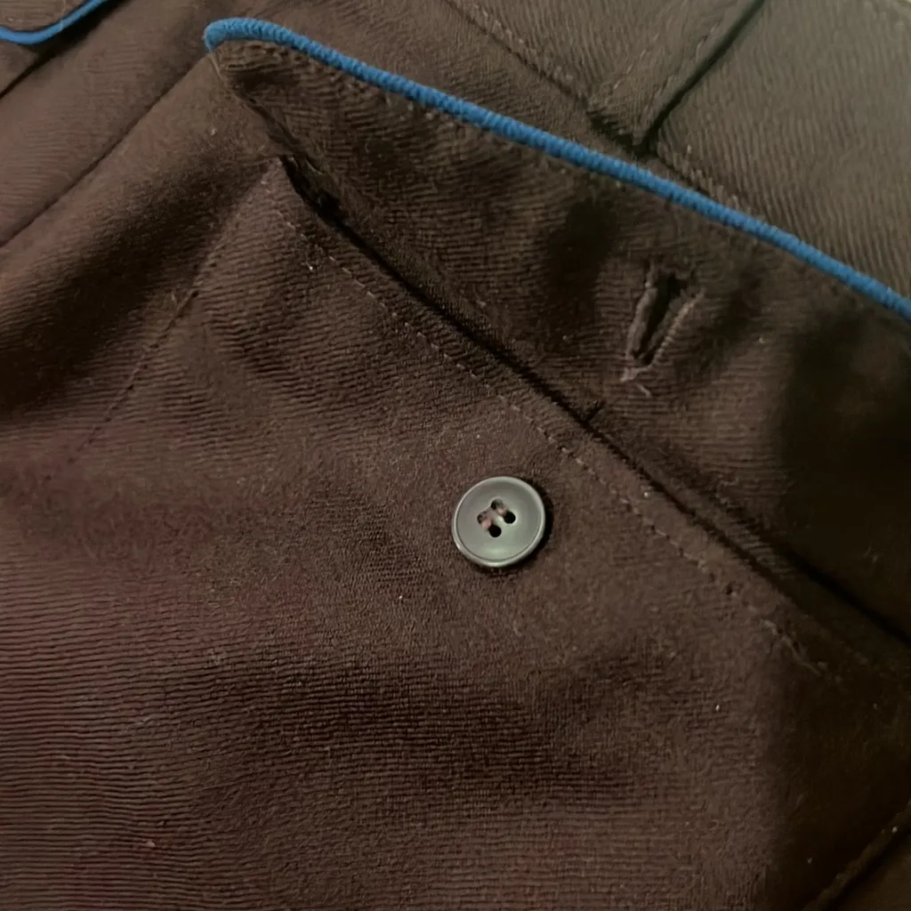 Vintage Mondi burgundy pant w side tuxedo stripe Purple Size 4 - Image 12