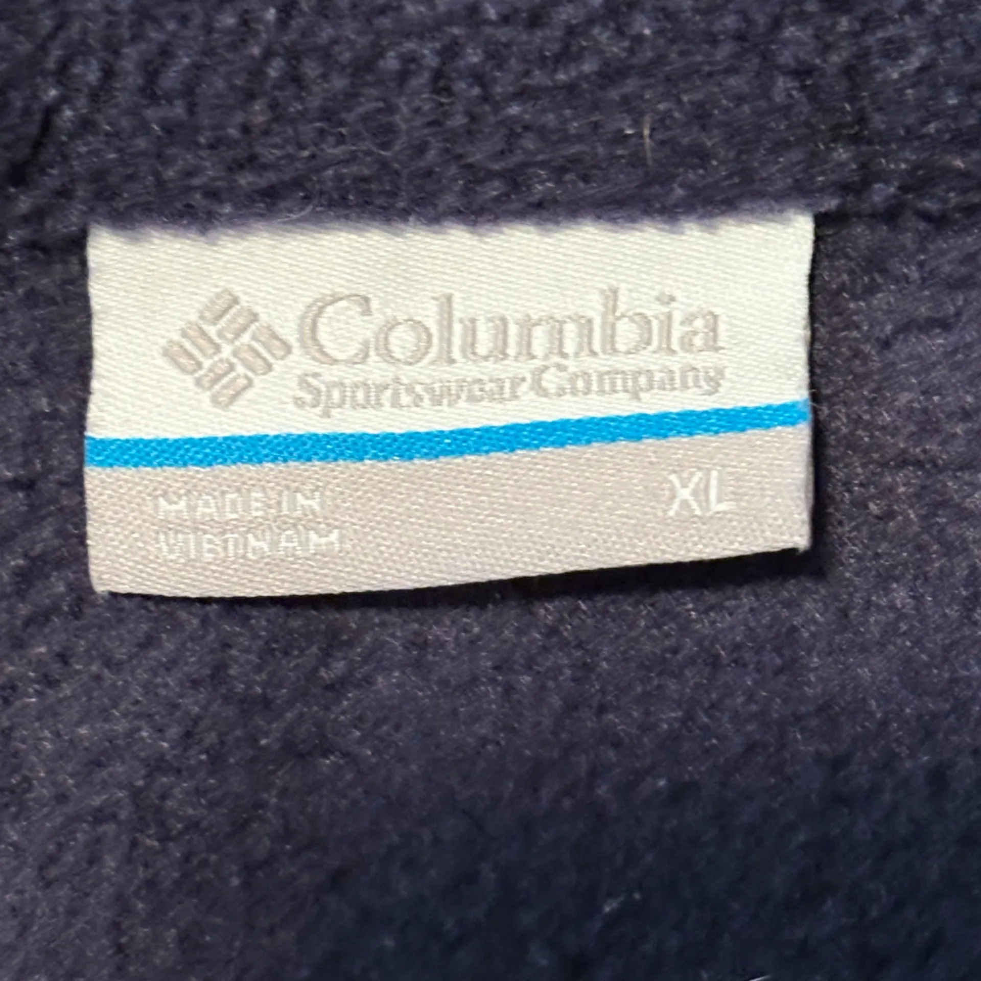 Columbia‎ Dark Blue Fleece Pullover Size XL EUC Like New - Image 4