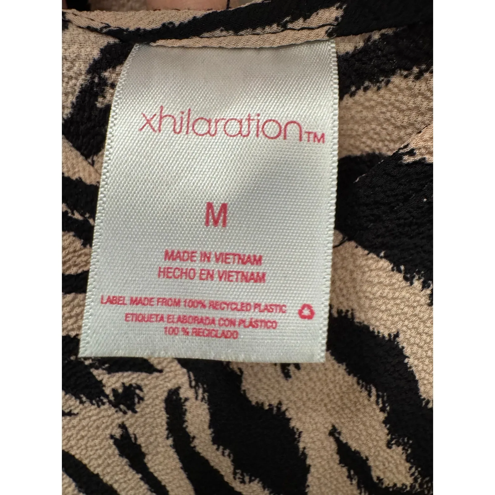 Xhilaration Zebra Animal Print Pompom Boho Beach Swimsuit Cover-up Size Medium - Image 5