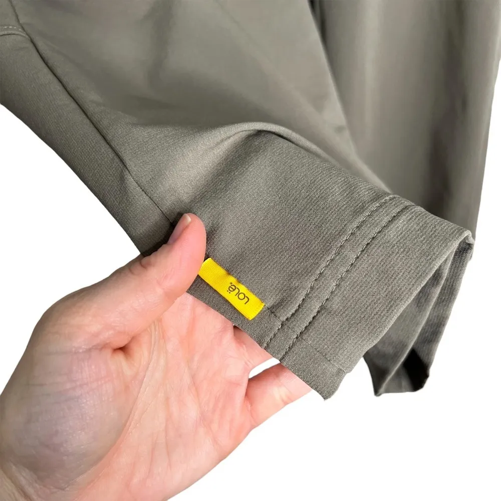 Lolë Taupe Nylon Blend Stretchy Capri Pants Outdoor Hiking - Image 2