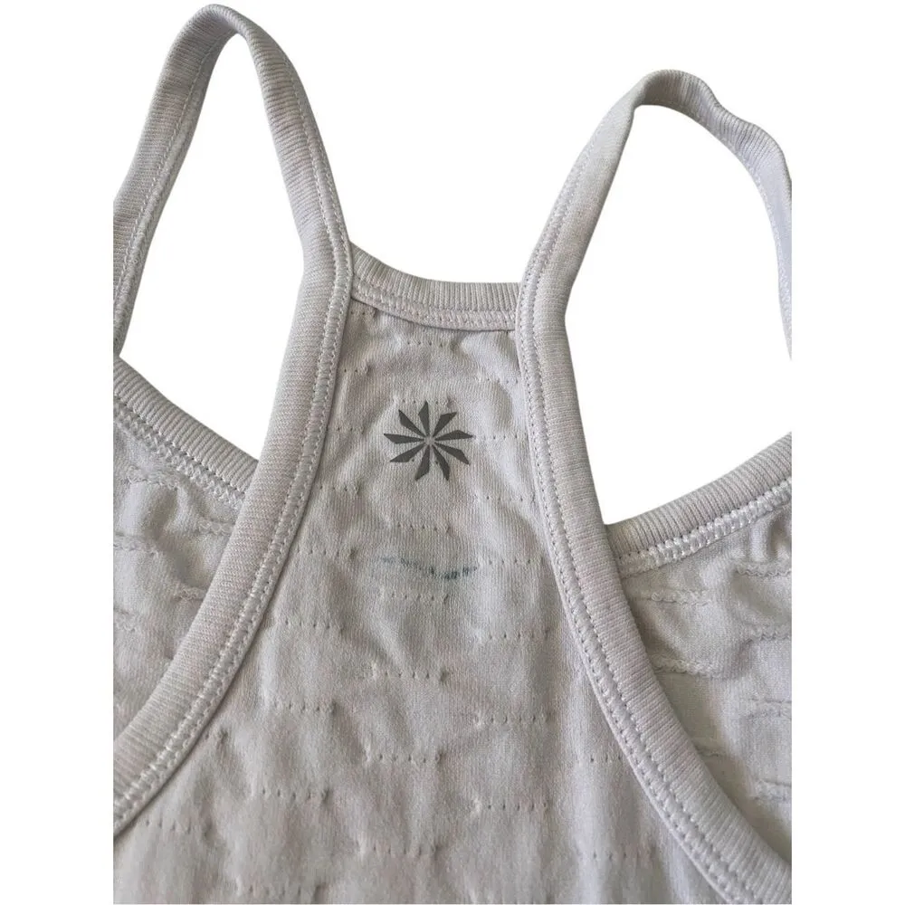 Athleta Spaghetti Strap Racerback Tank Top Textured Sports Athletic Athleisure S - Image 5