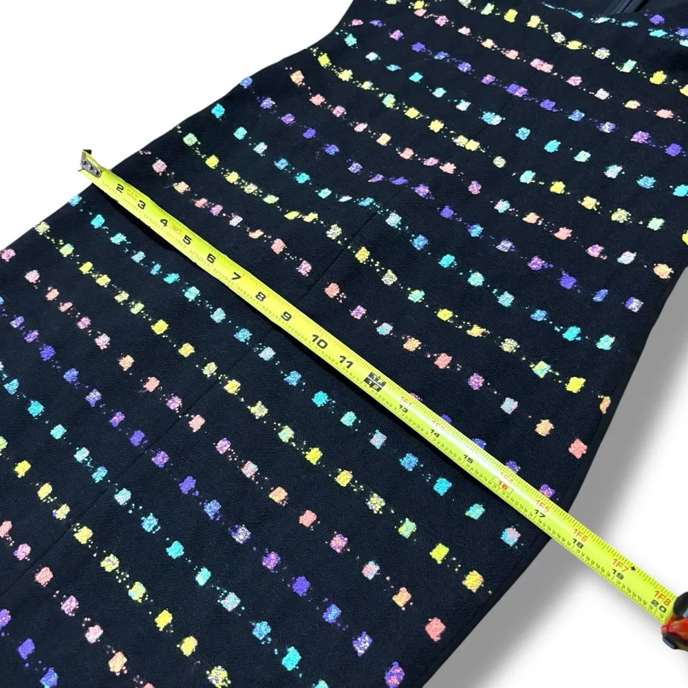 Diane Von Furstenberg DVF  Black Colorful Minetta Sheath Dress - Size 4 - Image 5