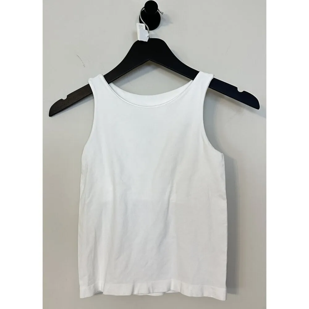 FREE PEOPLE Clean Lines Crop Tank in White Size Medium/Large - Image 7