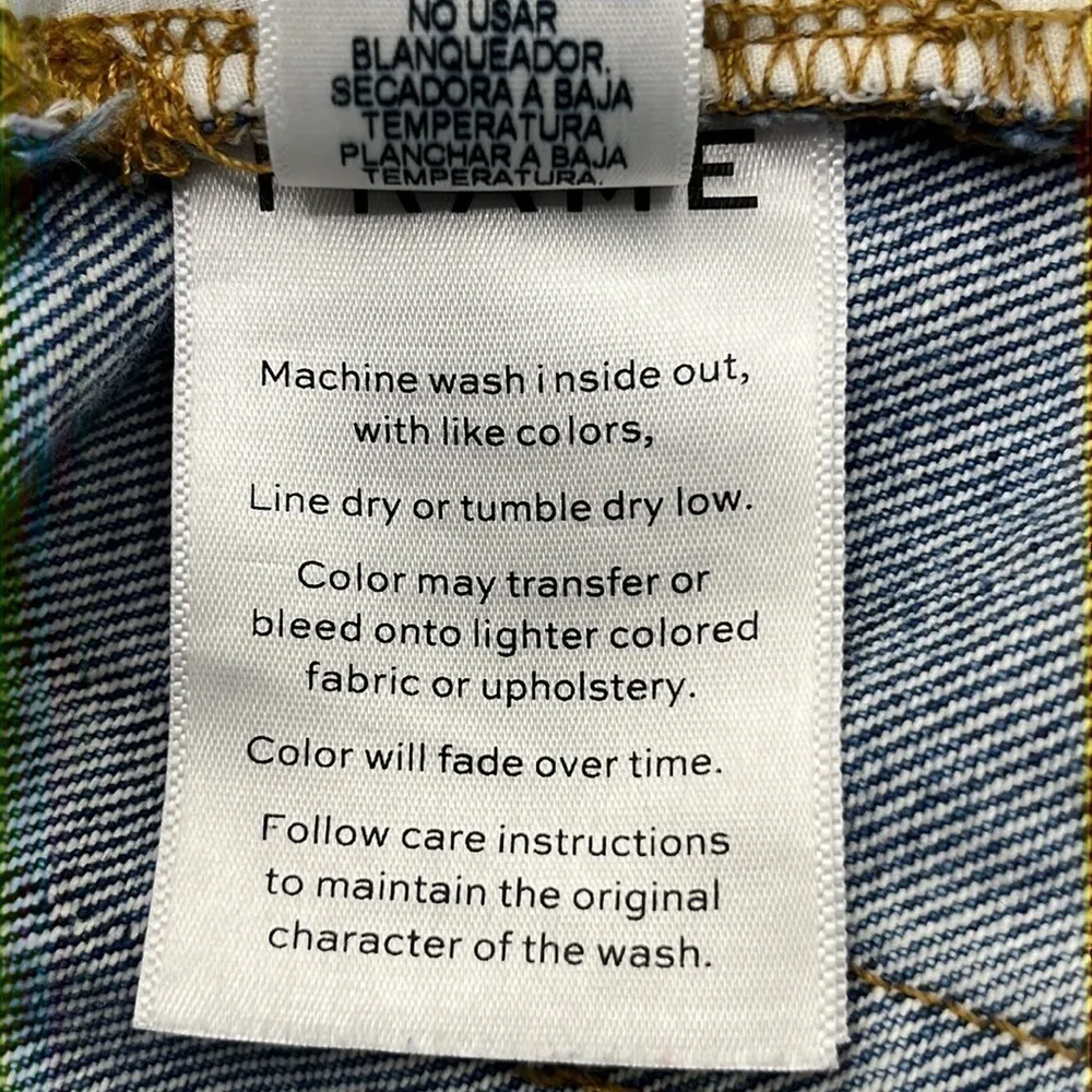 Frame Denim Deaneville Le Mini Skirt Size 27 - Image 10