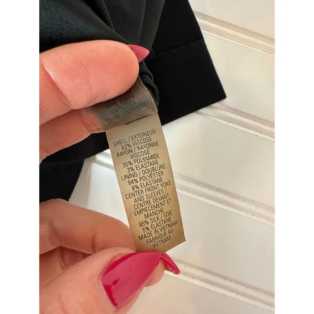 Elie Tahari Sheath Dress Black Sleeveless Knee Length LBD Career Workwear Size 6 - Image 7