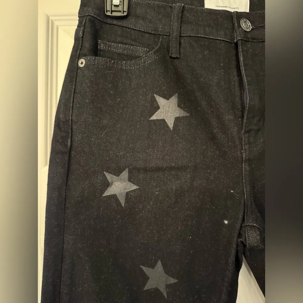 Current Elliott High Stars Waist Stiletto Women’s Black Jeans Size 27 - Image 11