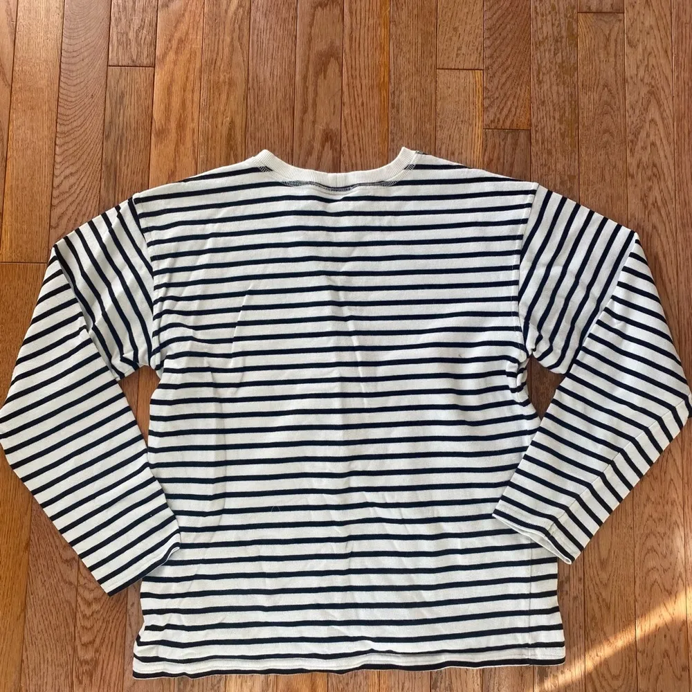 cream white and black Zara crewneck - Image 7