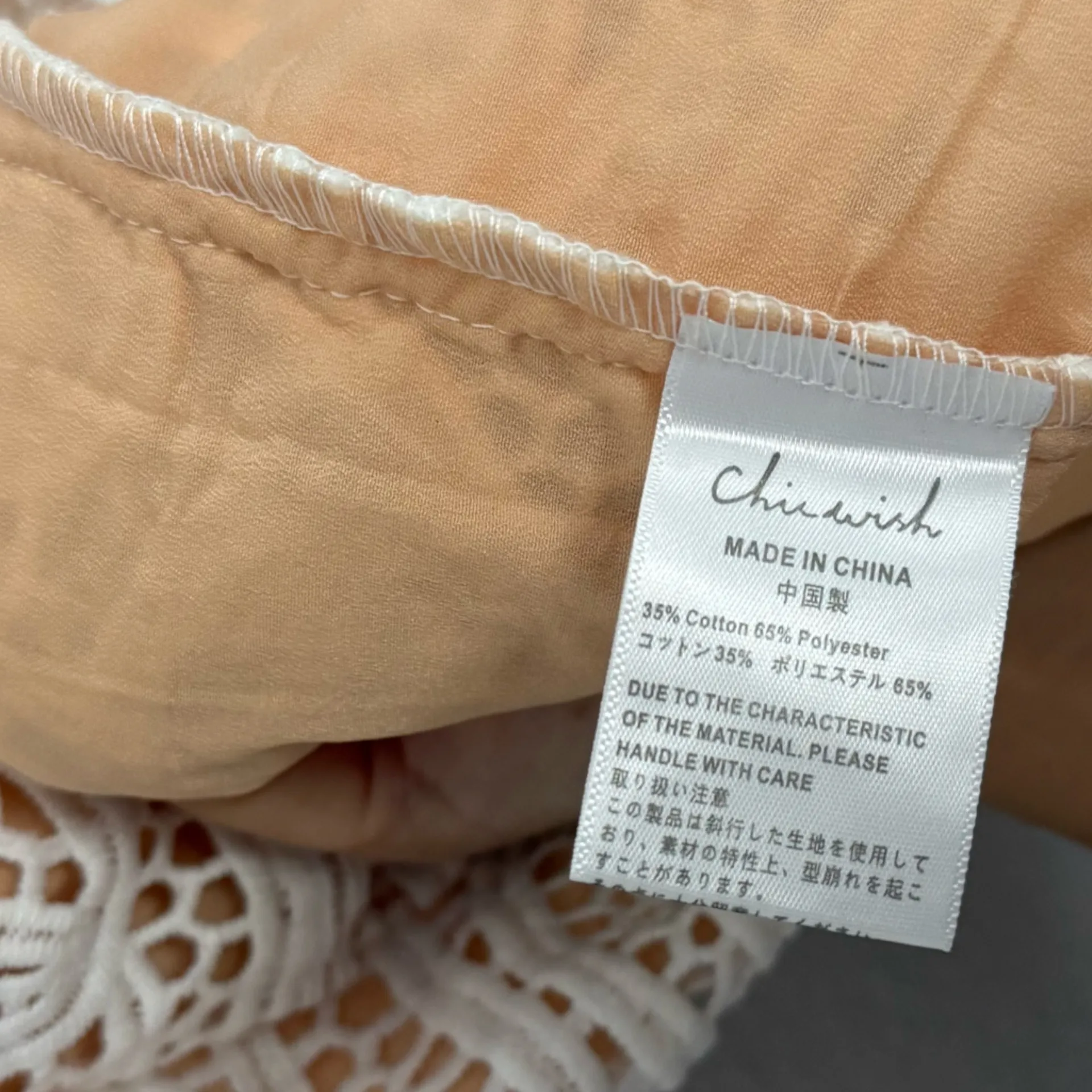 Chicwish Moonlit White Lace Crochet Open Tie Back Midi Dress XS - Image 7