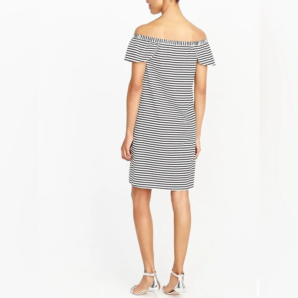 J. Crew Printed Off-The-Shoulder Dress - Image 3