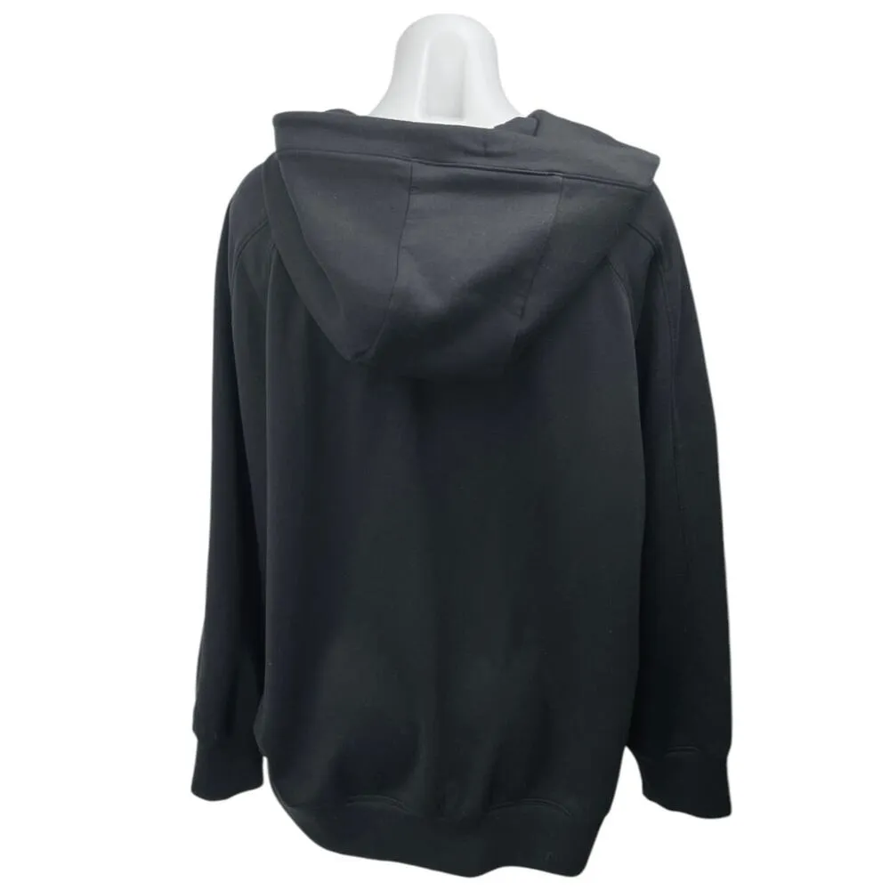 Abercrombie & Fitch YPB neoKNIT Women's Black Zip Up Hooded Hoodie Jacket Size M - Image 2