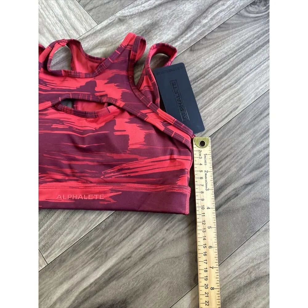 Alphalete Surface Keyhole Bra , Infrared Canvas Camo size XS - Image 5