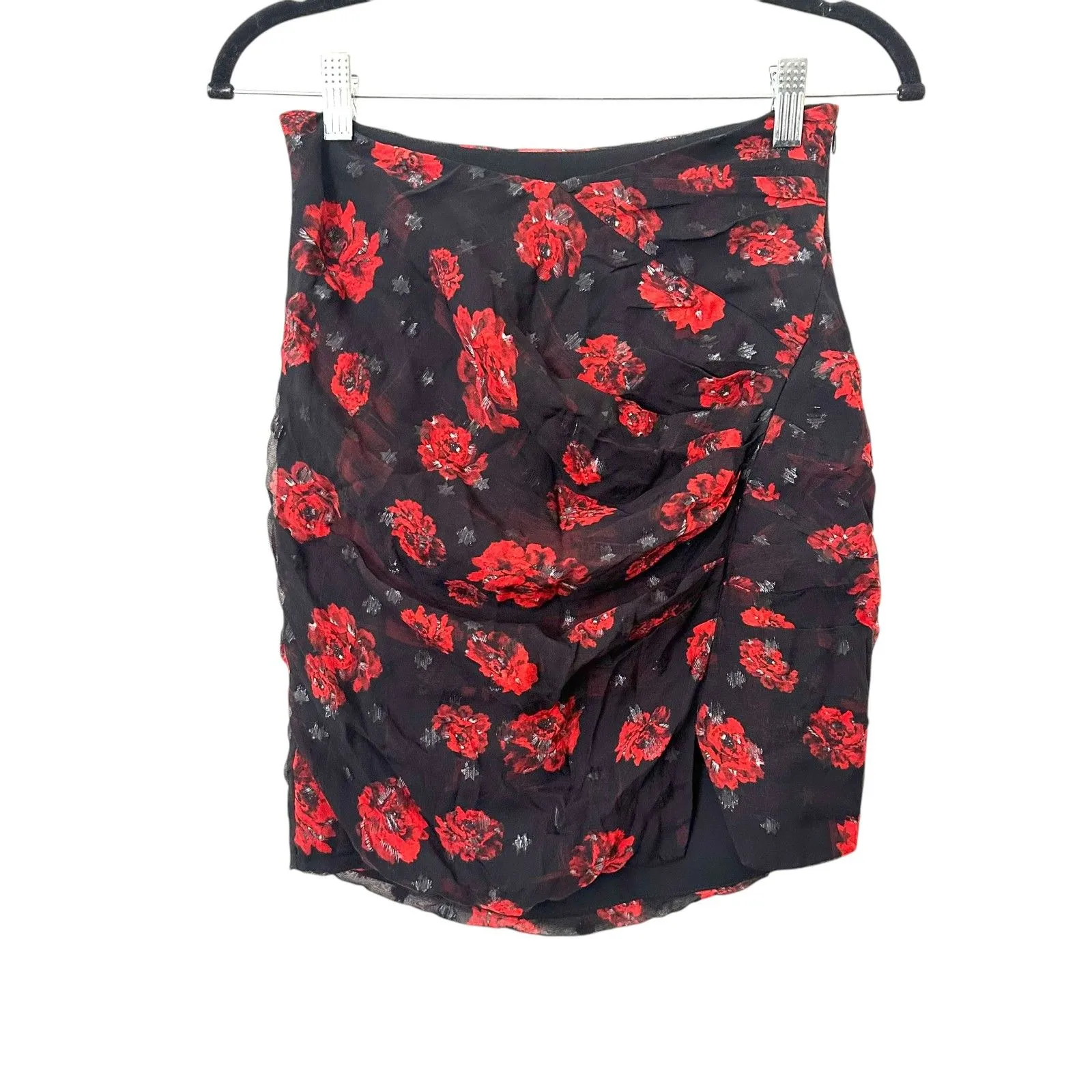 IRO Bootab Chiffon Floral Mini Skirt‎ NWT 34 (US 2) - Image 2