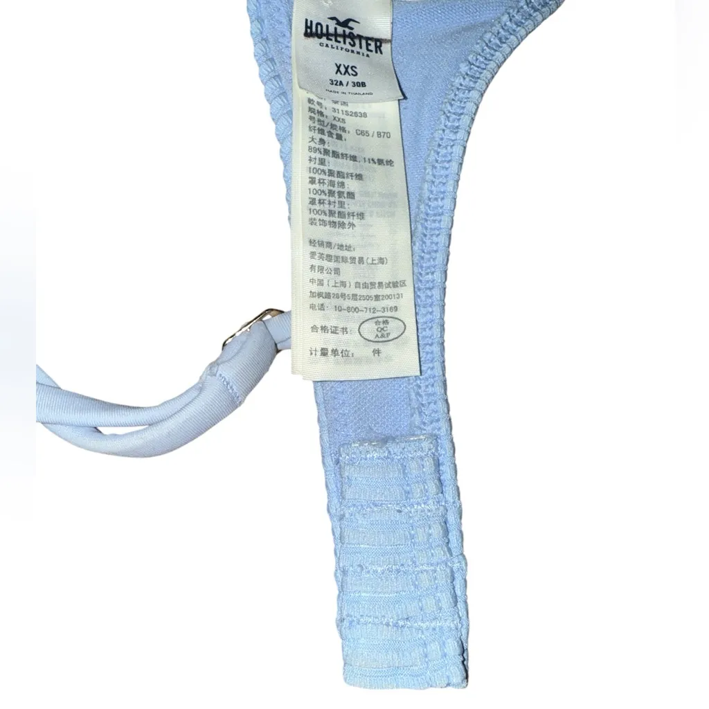 Hollister Ruffled Bikini top size xxs - Image 5