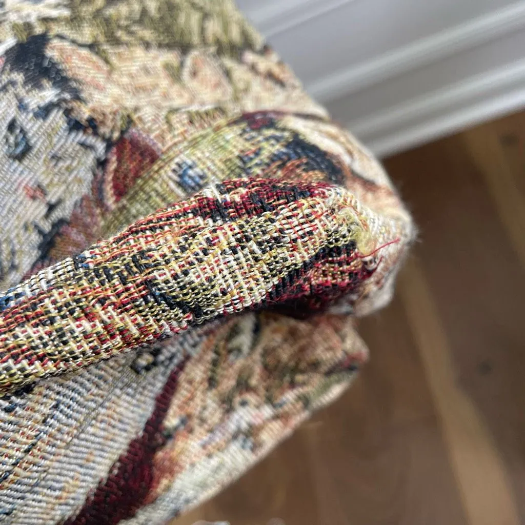 Vintage Bovano Cat Tapestry Shoulder Bag Laptop Fits Tote Purse Red - Image 12