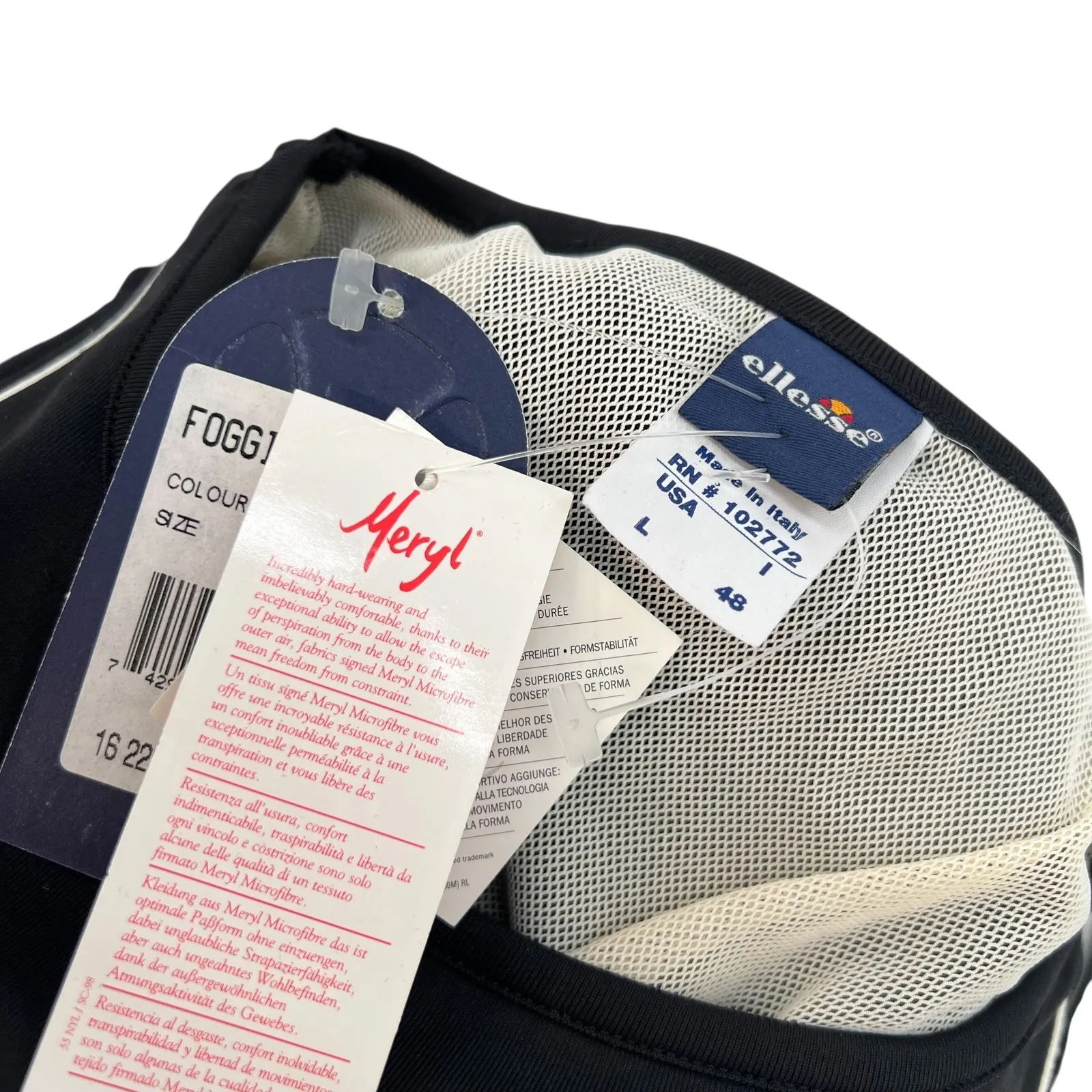 Ellesse Foggia Tennis Tank Dress Sporty Activewear Black Size Large - Image 10