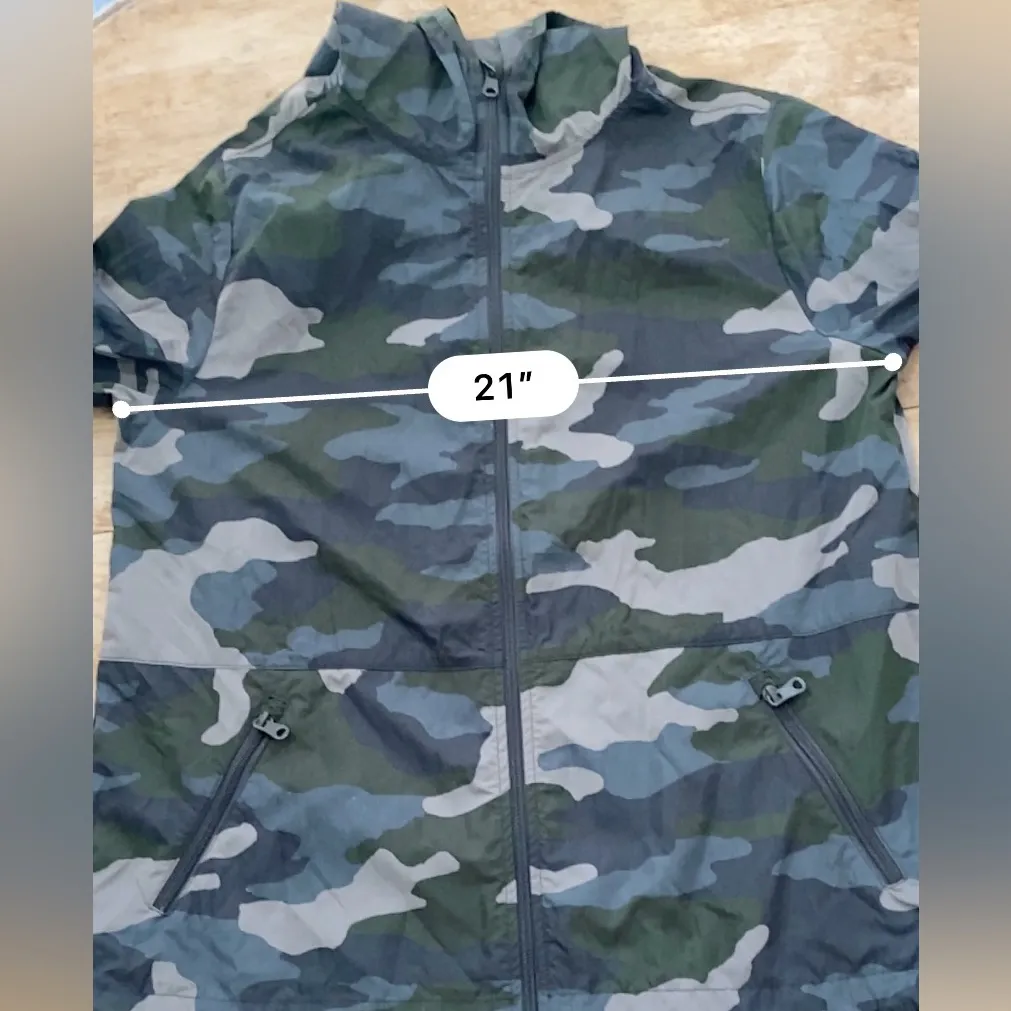 Aerie Offline Women’s Small‎ Lightweight Camo Hooded Full Zip Windbreaker - Image 11