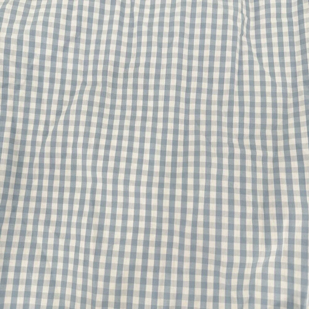 CALVIN KLEIN $118 Light Blue White Gingham Check True Midi Wrap Dress Size 4 NEW - Image 14
