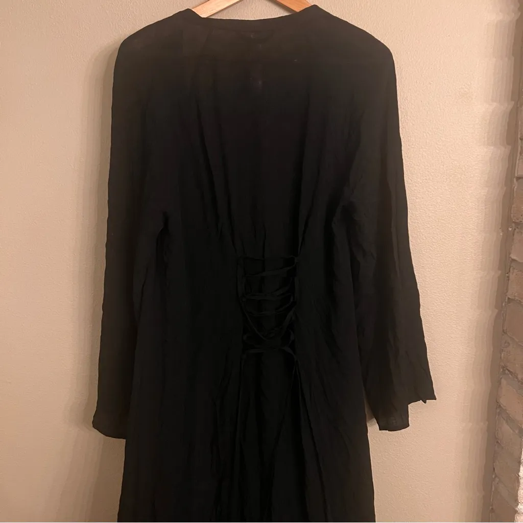 SAVAGE x FENTY woven Jacquard Robe‎ Black - Image 8