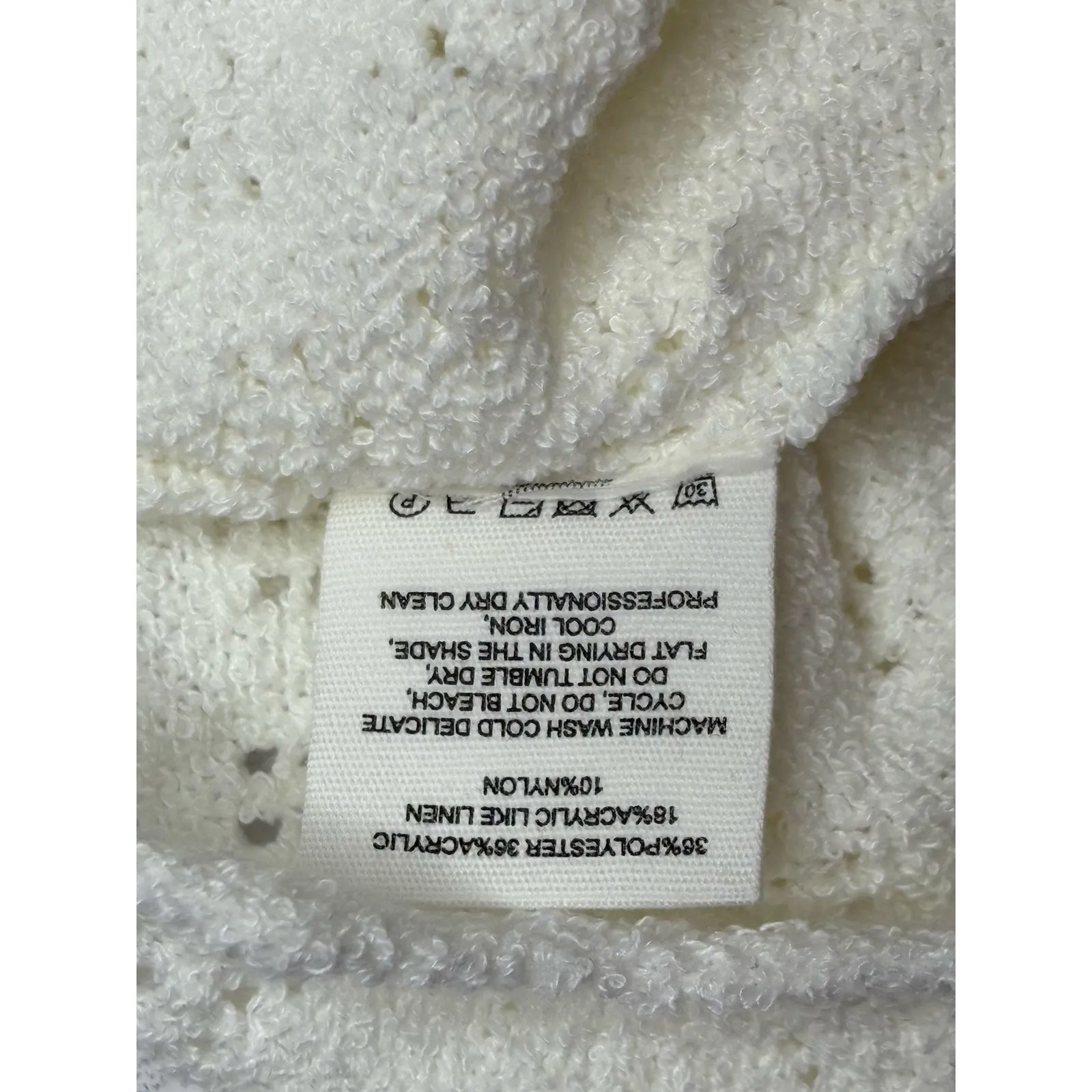 Rumored Vermont Mini Dress White MEDIUM Sweater Soft Girl‎ Bohemian NWT - Image 8