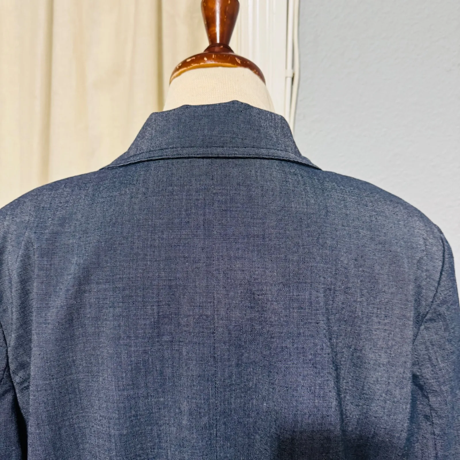 Fashion Bug Women's Blazer Size 22 Gray 3 Button 3/4 Sleeve Structured Jacket - Image 7