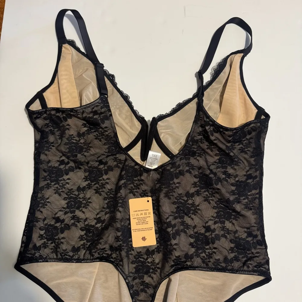 Popilush Lace Body Suits Women Tummy Control Shapewear Deep V Backless Black Size undefined - Image 8