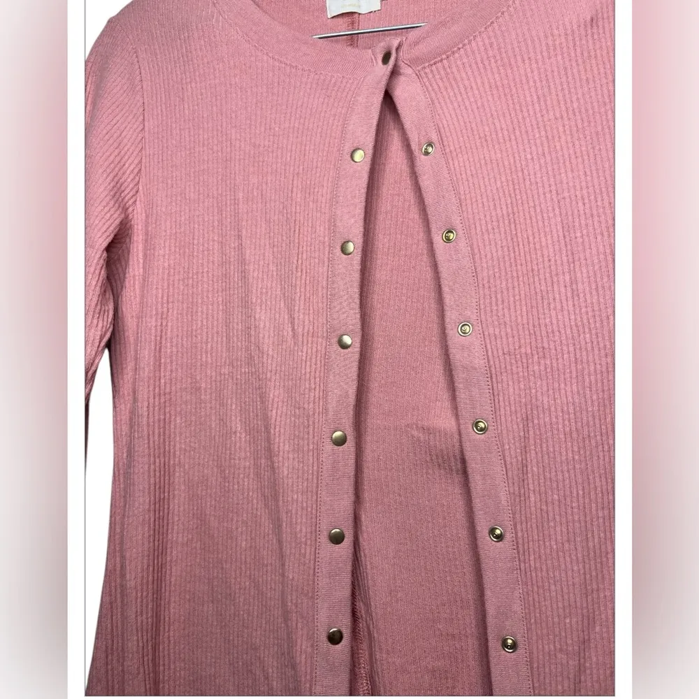 Nation Ltd. Nona brushed ribbed knit cardigan size  M - Image 6