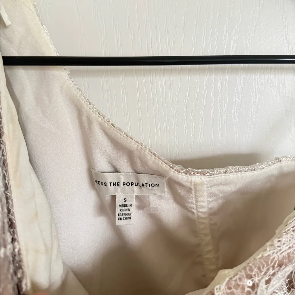 Dress the Population Thalia One-Shoulder Sequin Embroidered  Dress - Image 7