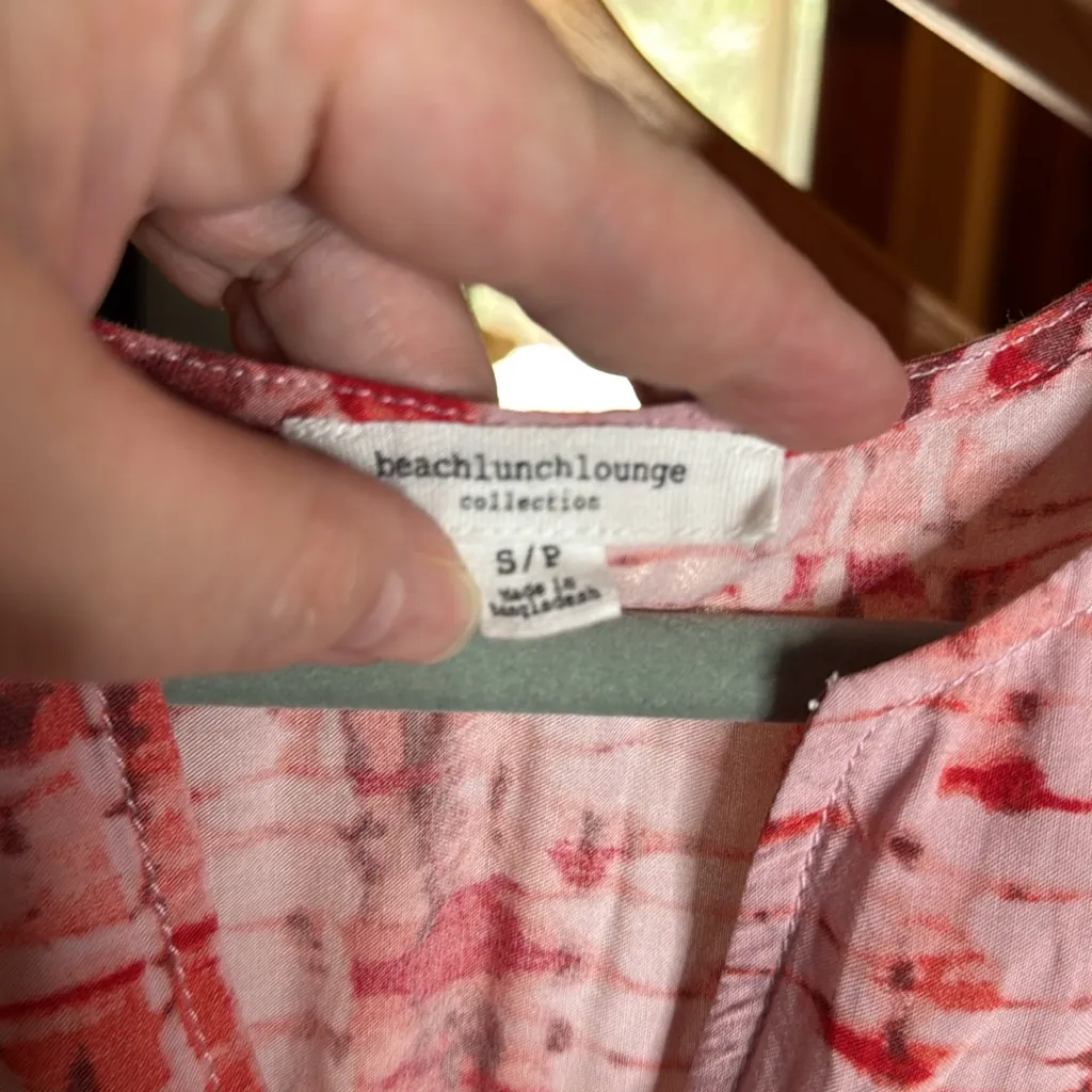 beachlunchlounge Women's Sleeveless Tiered Printed Dress Aster Aura Size Small - Image 7