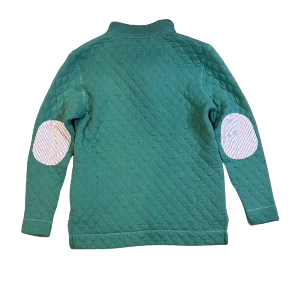 Southern tide pullover quilted blue with pockets/elbows patches size XS - Image 4