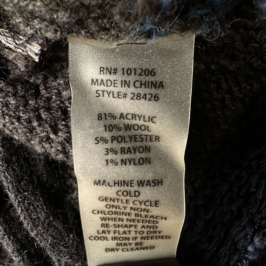 Soft Surroundings Sweater Women’s Size Large Foley Fringe Wool Blend Pullover - Image 6