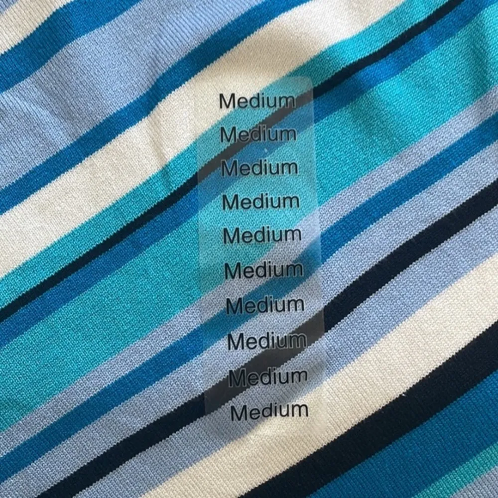 Worthington petite tank blue stripes top NEW casual sweater Sz Med - Image 3