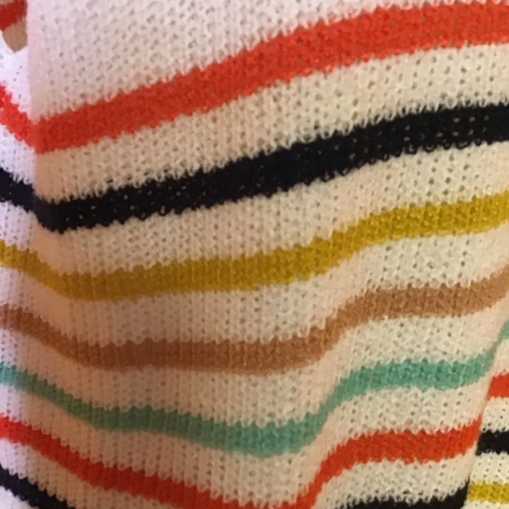 Oversized rainbow striped NWT v neck sweater - Image 11